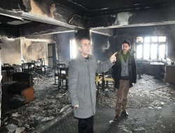 Muş Güzeltepe kayak evinde yangın