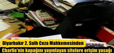 Charlie'nin kapağını yayınlayan sitelere erişim yasağı