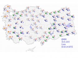 Kuvvetli buzlanma ve don olayı uyarısı