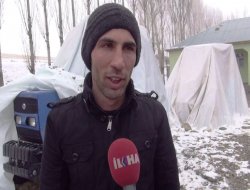 Dondurucu soğuklar köylüyü fena sıktı