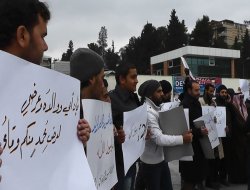 Suriyeli mültecilerden çirkin karikatüre tepki