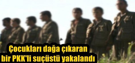 Çocukları dağa çıkaran bir PKK'li suçüstü yakalandı