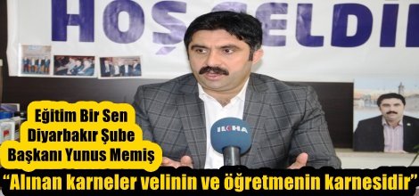 “Alınan karneler velinin ve öğretmenin karnesidir”