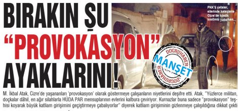 Bırakın şu “provokasyon” ayaklarını…