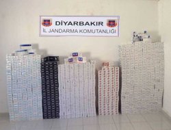 Diyarbakır’da 25 bin paket kaçak sigara ele geçirildi