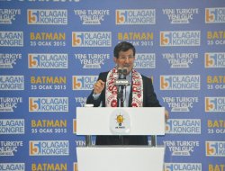 Davutoğlu Batman’da birlik ve beraberlik mesajı verdi