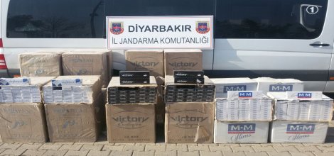 Diyarbakır’da kaçak sigara ele geçirildi