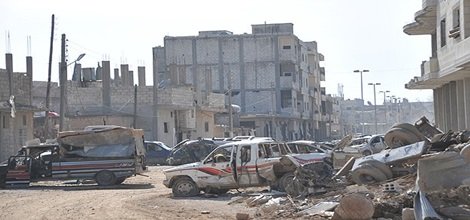 Kobani harabe bir şehir haline geldi