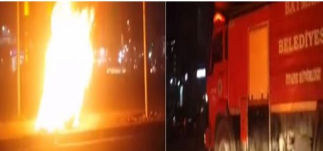 HDP'li İtfaiye Yangını Gördüğü Halde Söndürmedi