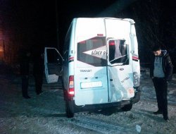 Kar yağışı nedeniyle kazalar meydana geldi