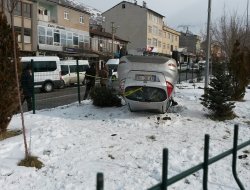 Solhan'da buzlanma kazaya neden oldu