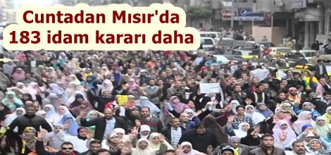 Cuntadan Mısır'da 183 idam kararı daha