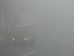 Mardin'de yoğun sis