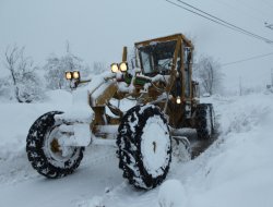 Mersin yaylalarında kar yağışı