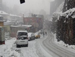 Bitlis yeniden yoğun kar yağışının etkisine girdi