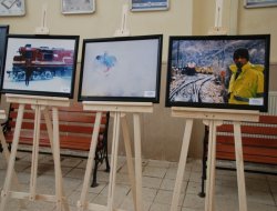 Diyarbakır Garı’nda resim sergisi açıldı