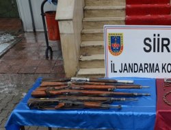 Siirt'te aranan evden mühimmat çıktı