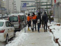 Gaziantep’te yoğun kar yağışı