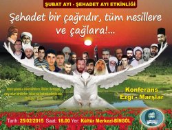 Bingöl Kalem Der, Şehitler Gecesi düzenliyor