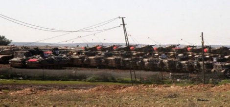 Suriye sınırına yeni tank sevkiyatı yapıldı