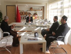 Kızıltepe Hüda Par'dan Kaymakam Erdoğan Turan Ermiş’e iade-i ziyaret