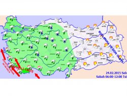 Muğla ve Antalya'da kuvvetli yağış uyarısı