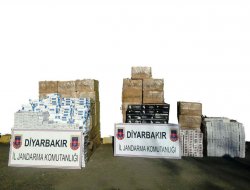 Diyarbakır’da 39 bin paket kaçak sigara ele geçirildi