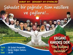 Ergani Kardeş-Der İslam Şehitlerini Anma Etkinliği düzenleyecek