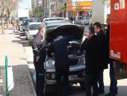 Gaz kaçıran araç paniğe neden oldu