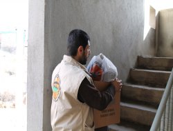 Siirt Mustazaflar Cemiyeti, gıda ve kırmızı et yardımında bulundu