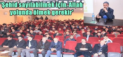 Allah younda öldürülenler şehidtir