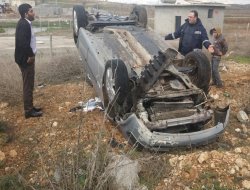 Otomobil takla attı; 1 yaralı