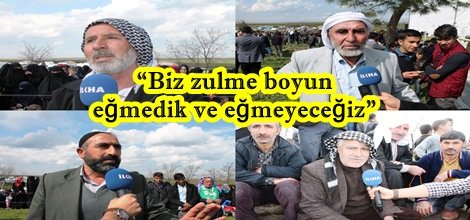 Biz zulme boyun eğmedik ve eğmeyeceğiz