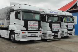 Şanlıurfa'da 4 yardım TIR'ı yola çıktı