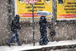 Baharı bekleyen Ağrı, kar altında