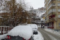 Bitlis baharı beklerken beyaza büründü