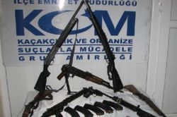 Viranşehir’de kaçak silah ele geçirildi