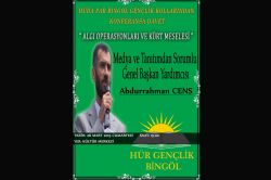Bingöl'de “Algı Operasyonları ve Kürt Meselesi” konferansı