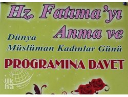 Bingöl'de Hz Fatıma'yı Anma Programına Davet