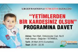 Yetimlerden Bir Kardeşiniz Olsun