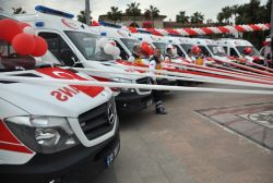 Mersin'de 12 ambulans hizmete başladı