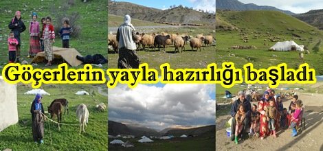 Göçerlerin yayla hazırlığı başladı
