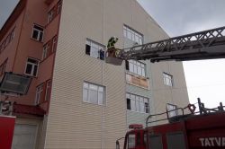 Tatvan İtfaiyesinden yangın tatbikatı