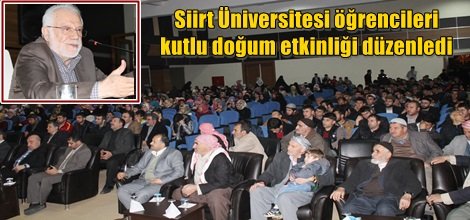 Siirt Üniversitesi öğrencileri kutlu doğum etkinliği düzenledi