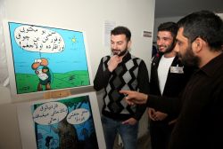 AİÇÜ’de Osmanlıca Karikatür ve kermes sergisi