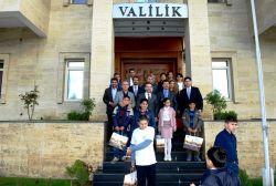 Otizmli, çocuklardan Vali Aksoy’a ziyaret