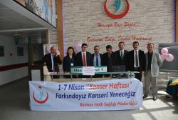 Batman'da kanser bilinçlendirme stantları açıldı