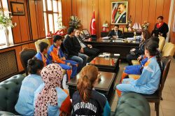 Türkiye şampiyonları Batman MEM’i ziyaret etti