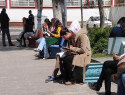 Siverek'te kitap okuma etkinliği