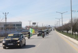 HÜDA PAR'ın desteklediği Oğuz, Van'da konvoyla karşılandı